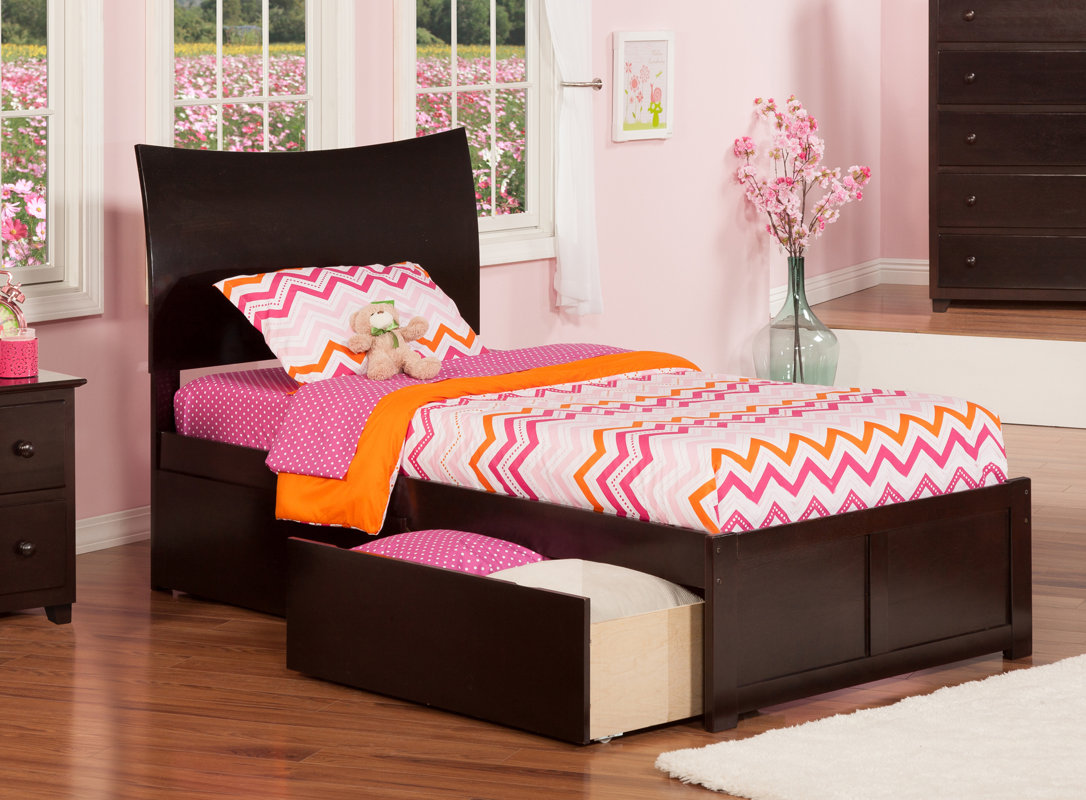 Atlantic Furniture Soho Extra Long Twin Sleigh Mate's & Captain's Bed