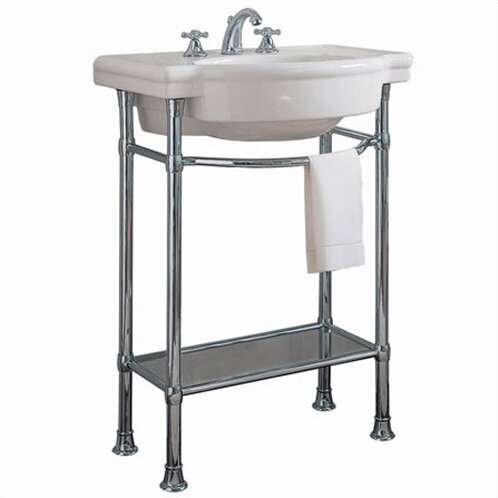 Retrospect Ceramic 27 Console Bathroom Sink with Overflow by American Standard
