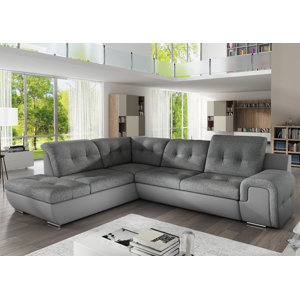 Ecksofa Fatima B mit Bettfunktion von Home Loft ..