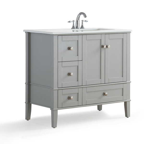 Chelsea Right Offset 37 Single Bathroom Vanity wit