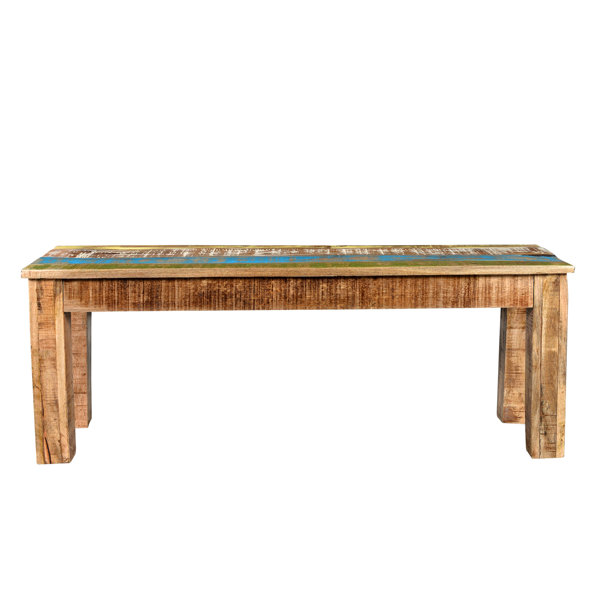 Natascha Wood Bench by Highland Dunes Highland Dunes