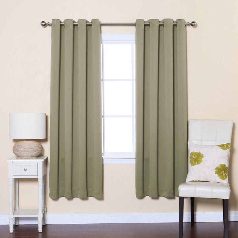 Best Home Fashion, Inc. Solid Blackout Thermal Grommet Curtain Panels