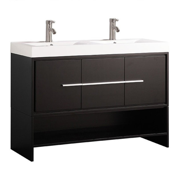 Pouliot Modern 47 Double Bathroom Vanity Set by Orren Ellis