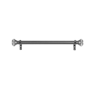 Titan Duet Saturn Single Curtain Rod (Set of 2)