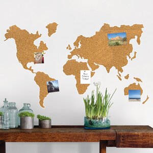 Cork Map Pinboard