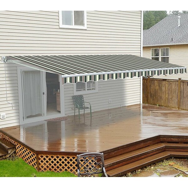 10 ft. W x 8 ft. D Retractable Patio Awning by ALEKO