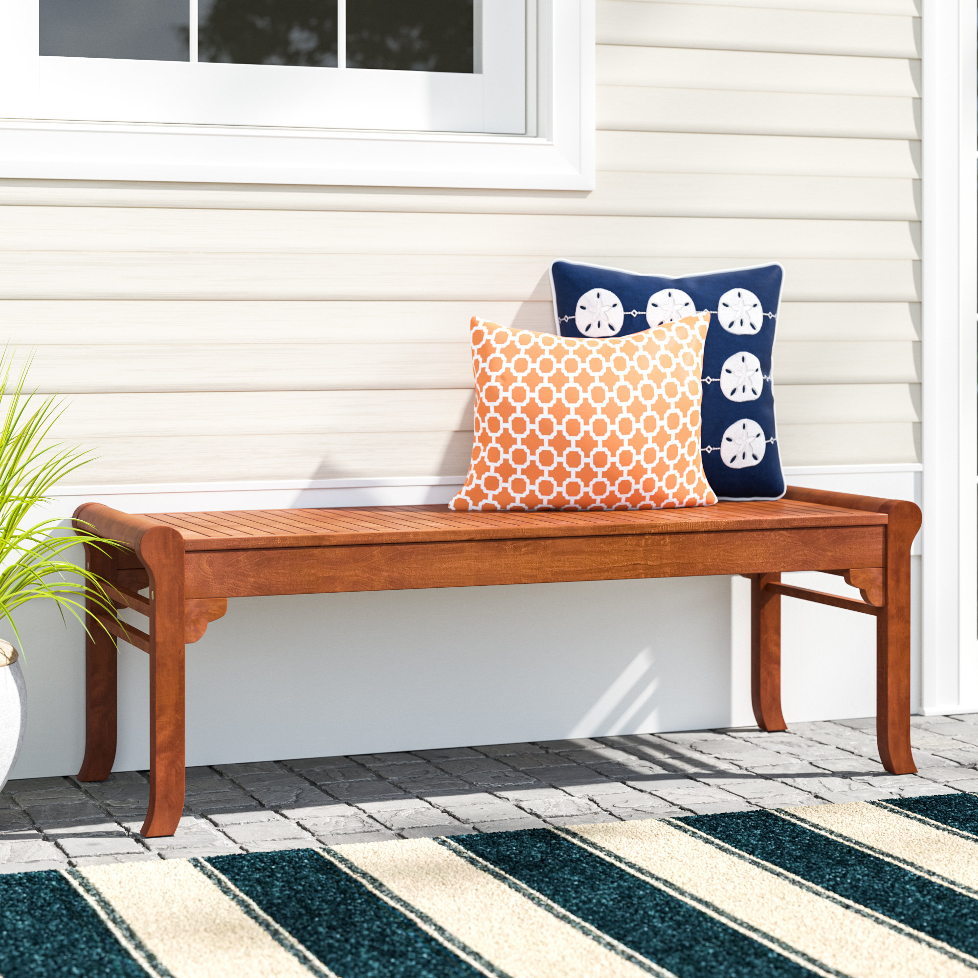 Beachcrest Home Amabel Wooden Picnic Bench Reviews Wayfair