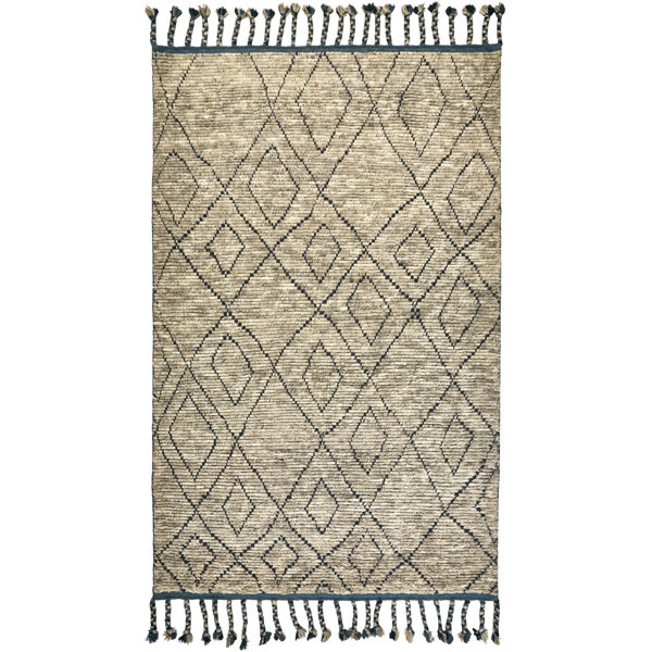 Rego Hand-Knotted Wool Dusk Area Rug by Bloomsbury Market