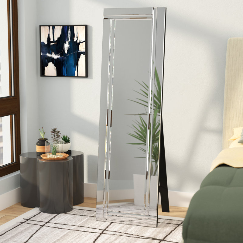 Wade Logan Modern And Contemporary Beveled Full Length Mirror