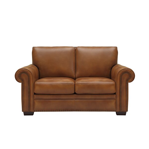 Londyn Leather Loveseat By Millwood Pines