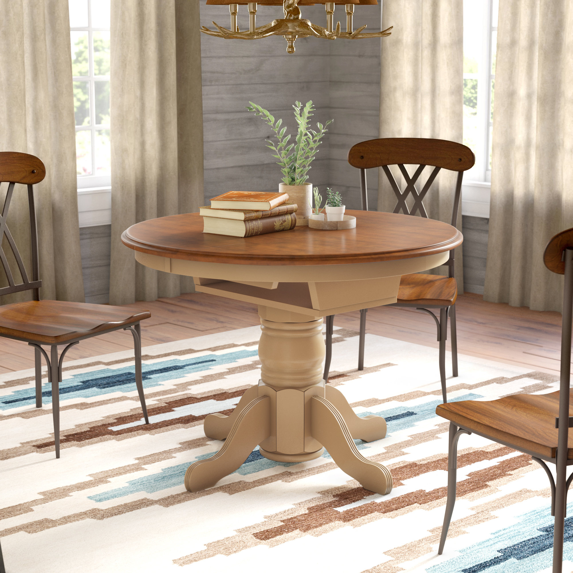 Loon Peak Agrihan Extendable Solid Wood Dining Table Reviews Loon Peak Agrihan Extendable Solid Wood Dining Table Reviews