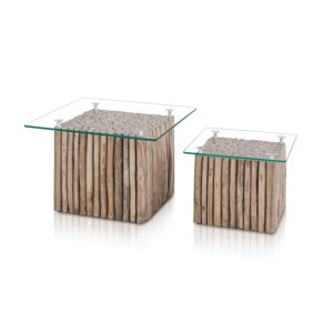 2-tlg. Couchtisch-Set von Henke Collection