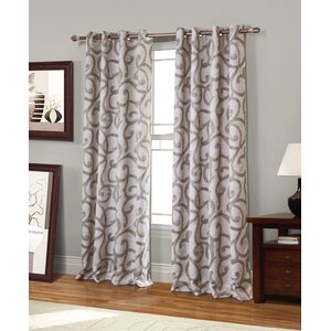 Canton Geometric Blackout Grommet Single Curtain Panel