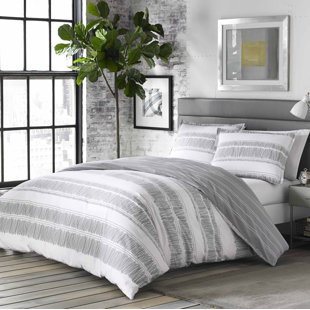 Modern Contemporary 100 Cotton Comforter Queen Allmodern Barger 100 Cotton Reversible Comforter Set