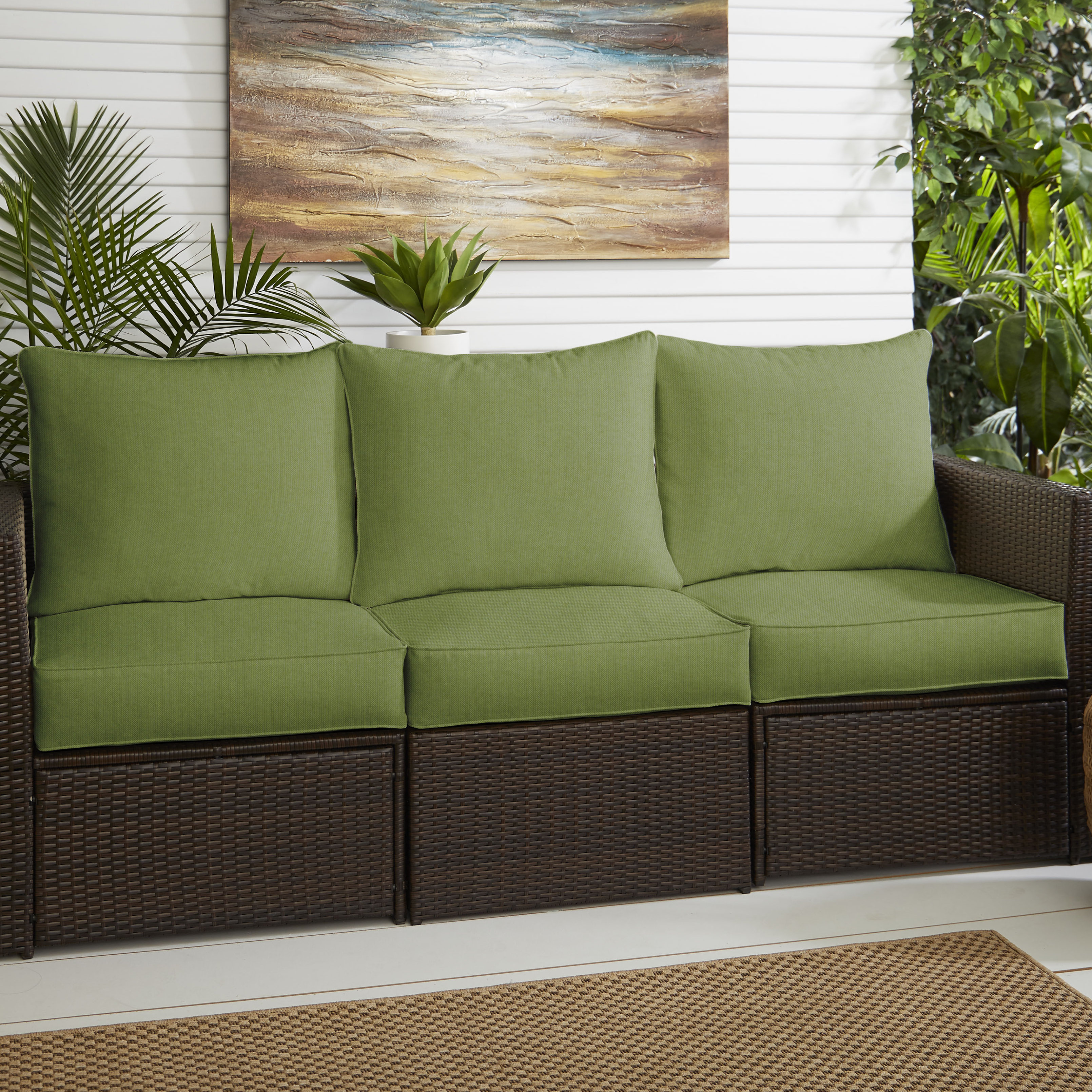 Bay Isle Home Indoor Outdoor Sunbrella Loveseat Sofa Cushion Bay Isle Home Indoor Outdoor Sunbrella
