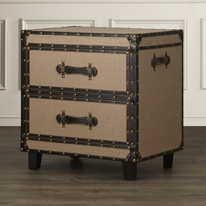 Altona End Table With Storage by Thre..