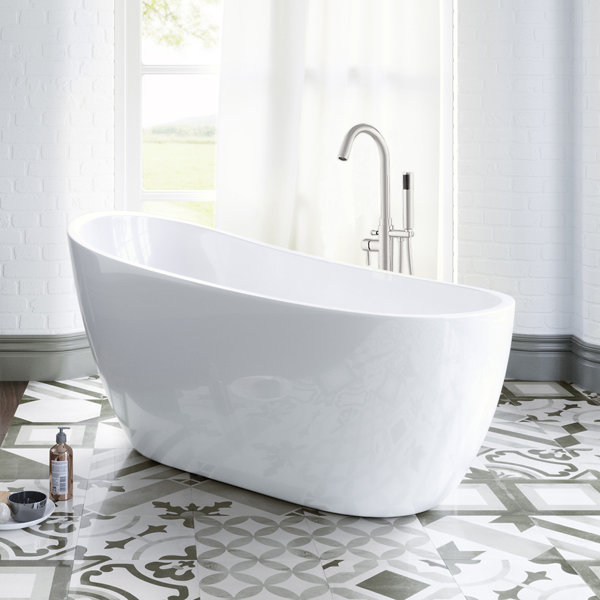 54 x 29 Freestanding Soaking Bathtub by WoodBridge