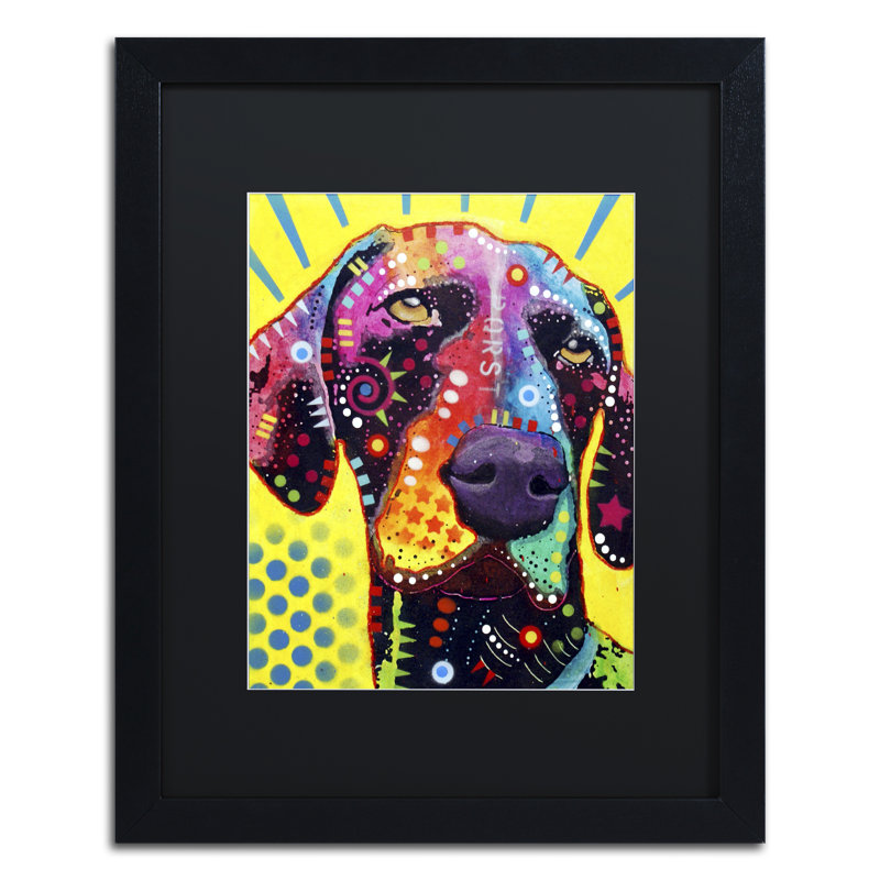 Trademark Art German Short Hair Pointer Framed Painting Print On