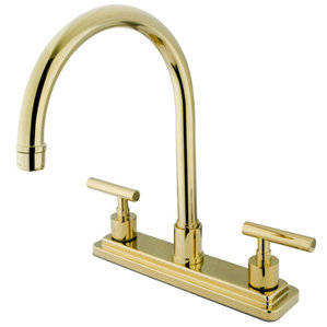 Kingston Brass Manhattan Double Handle Kitchen Faucet