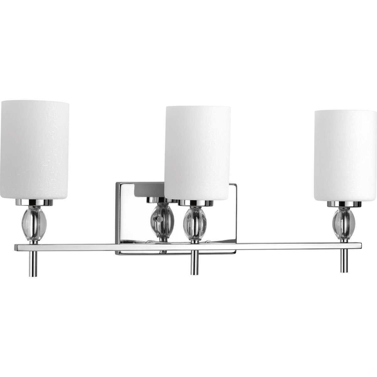 Laude Run Clemmons 3 Light Dimmable Polished Chrome Vanity 3 Light Dimmable Polished Chrome Vanity