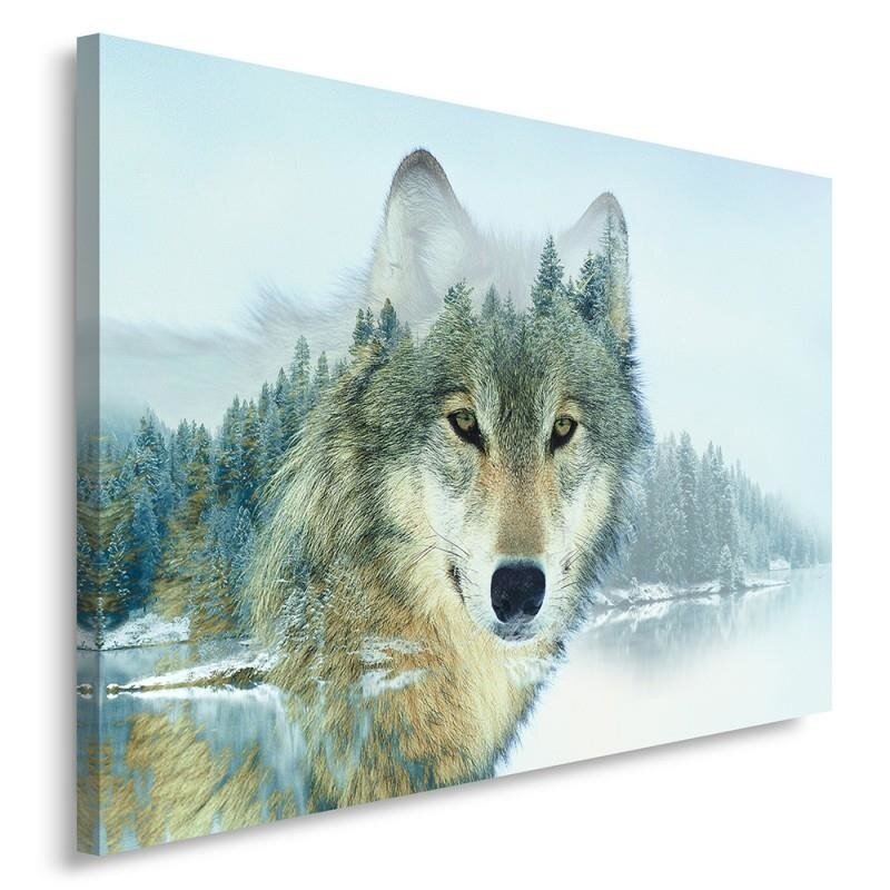 Latitude Run Wolf Lake - Painting Print on Canvas | Wayfair.co.uk