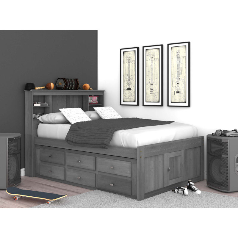 Harriet Bee Jim Full Mate S Captain S Bed With 6 Drawers And