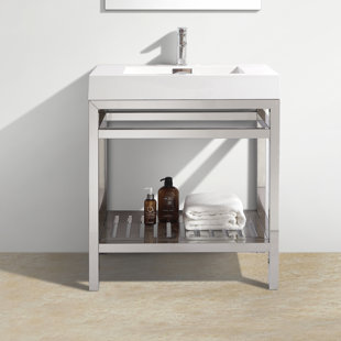 Chrome Bathroom Vanities You Ll Love Wayfair Chrome Bathroom Vanities