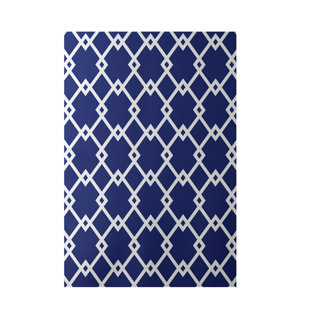 Royal Blue Rug Wayfair Geometric Royal Blue Indoor Outdoor Area Rug