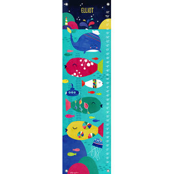 Oopsy Daisy Growth Charts Sleepy Elephant by Kelly Angelovic 12 by 42-Inch