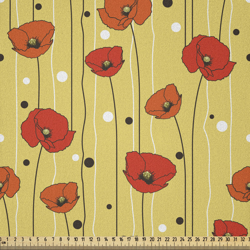 East Urban Home Ambesonne Poppy Flower Fabric By The Yard Abstract Lines Dots Floral Arrangement Ornamental Spotted Illustration Petals Microfiber Fabric For Arts And Crafts Textiles Decor 1 Yard Multicolor Wayfair East Urban Home Ambesonne Poppy Flower Fabric By The Yard Abstract Lines Dots Floral Arrangement Ornamental Spotted Illustration Petals Microfiber Fabric For Arts And Crafts Textiles Decor 1 Yard Multicolor Wayfair