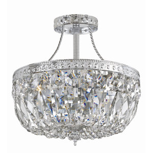 Edison 3-Light Semi Flush Mount