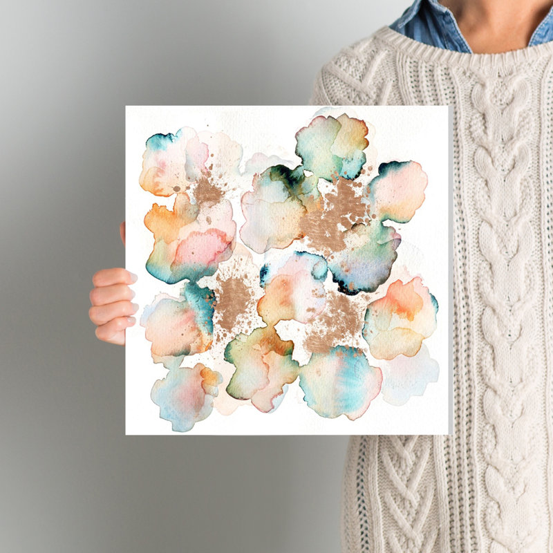 Wade Logan Rose Gold Garden By Oliver Gal Wrapped Canvas