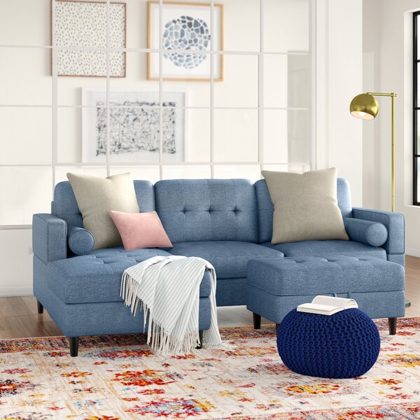 Review Kesgrave Left Hand Facing Sectional With Ottoman