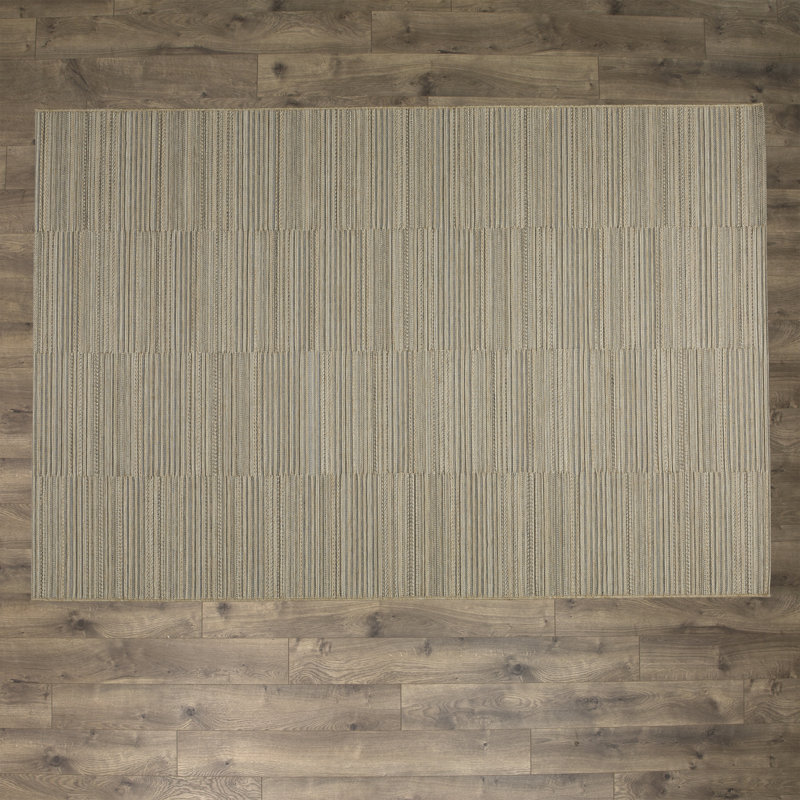 Trent Austin Design Napa Light Blue and Gold Indoor/Outdoor Area Rug