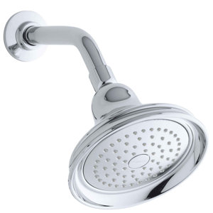 Bancroft 2.5 GPM Single-Function Shower Head with Katalyst Air-Induction Spray
