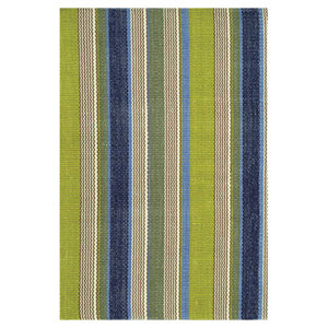 Hand Woven Green/Blue Indoor/Outdoor Area Rug