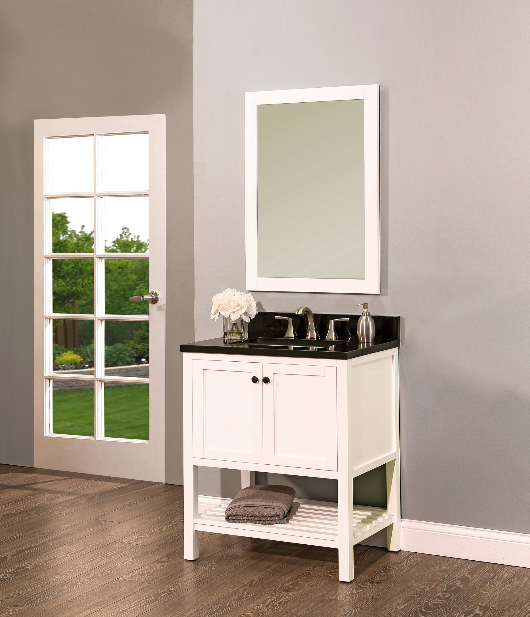 Ngy Stone Cabinet Hampton Bay 30 Single Bathroom Vanity With Ngy Stone Cabinet Hampton Bay 30 Single Bathroom Vanity With Mirror Wayfair