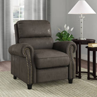 bipasha genuine leather manual recliner