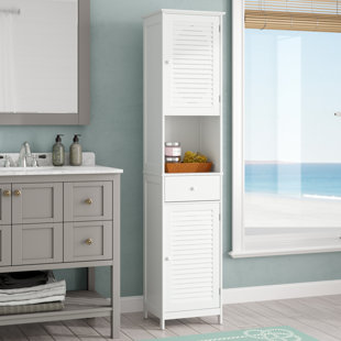 Linen Cabinets Towers You Ll Love Wayfair Munoz 15 75 W X 70 88 H Linen Tower