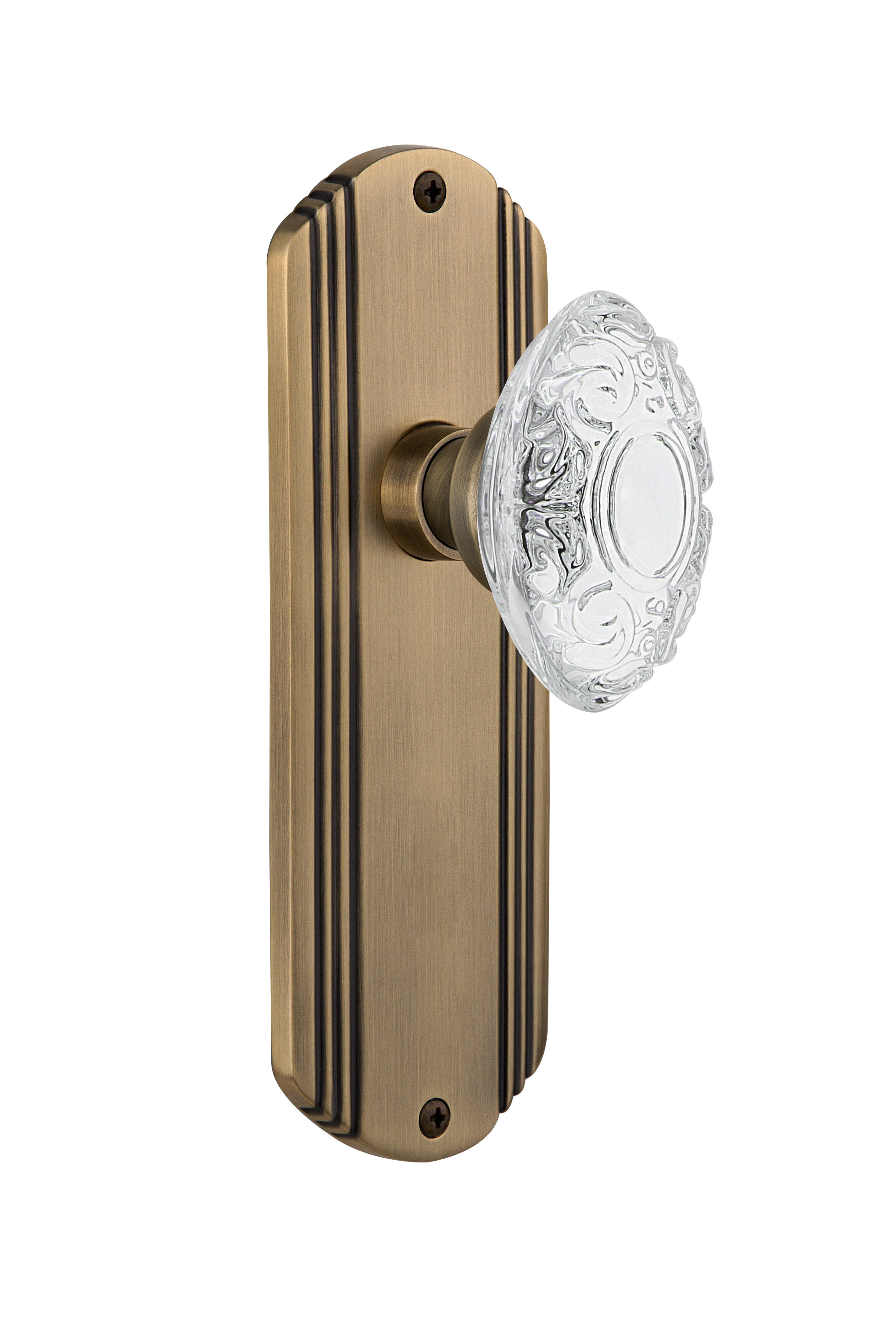 Nostalgic Warehouse Crystal Victorian Privacy Door Knob With Deco