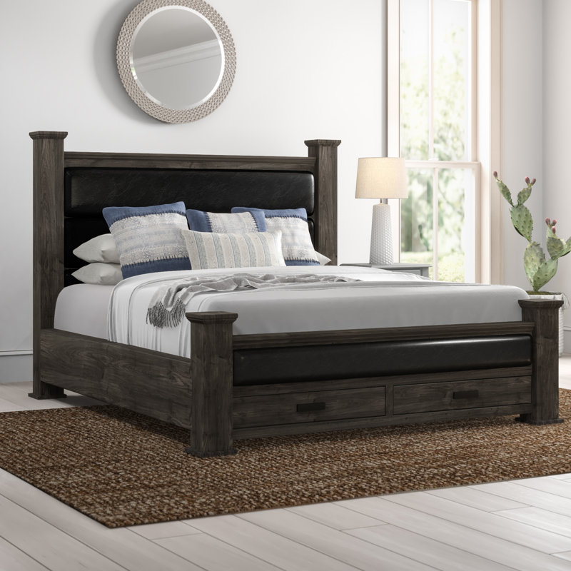 Mistana™ Katarina Upholstered Low Profile Storage Platform ...