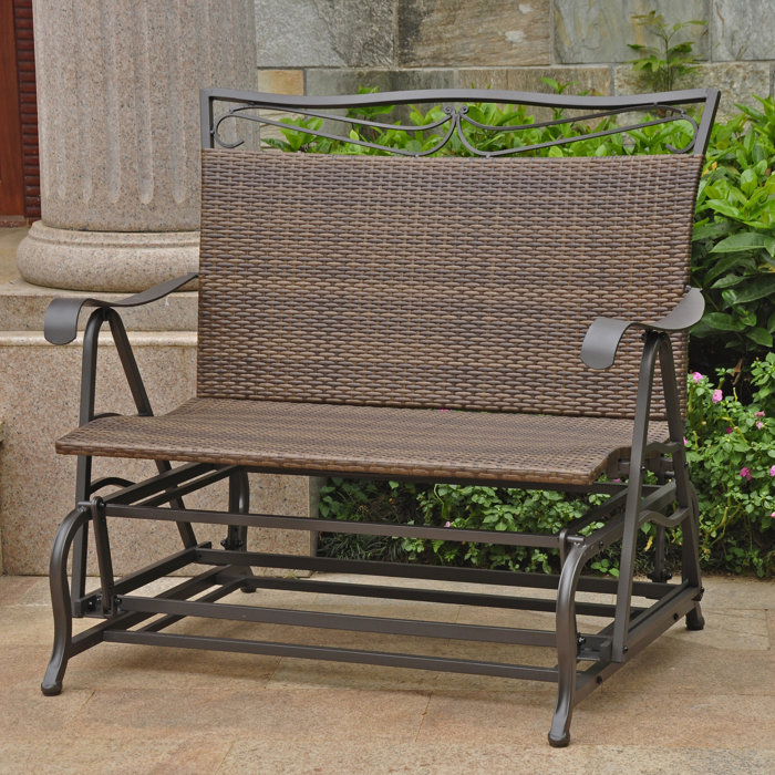 Charlton Home Stapleton Indoor Outdoor Double Glider Bench
