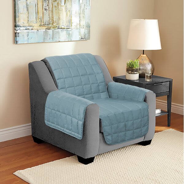 Review Suede Armchair Slipcover