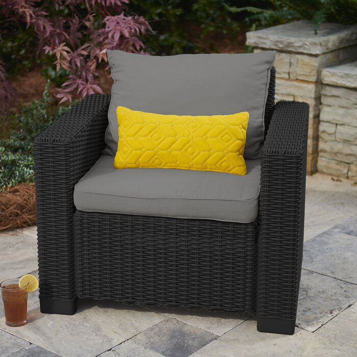 Brayden Studio Stallcup Patio Chair With Cushions Reviews Wayfair