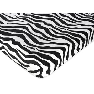 Zebra Fitted Crib Sheet