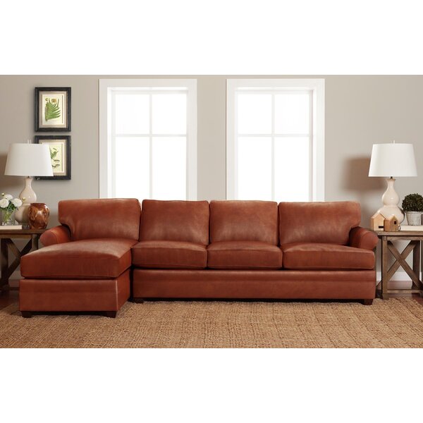 Living Your Way Leather Sectional By Wayfair Custom Upholstery™