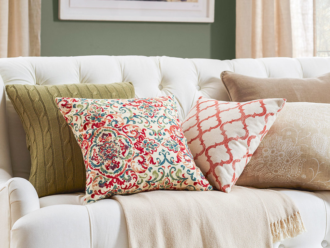 Safavieh Velvet Dream Cotton Throw Pillow & Reviews Wayfair