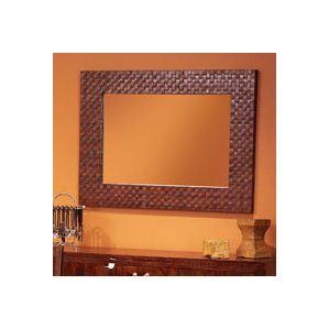 Brown Wall Mirror leather & faux leather wall mirrors you'll love | wayfair Brown Wall Mirror leather & faux leather wall mirrors you'll love | wayfair