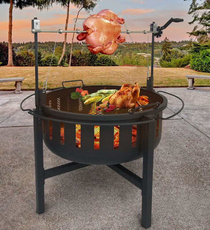 Landmann 43" Charcoal Grill with Side Shelves & Reviews Wayfair