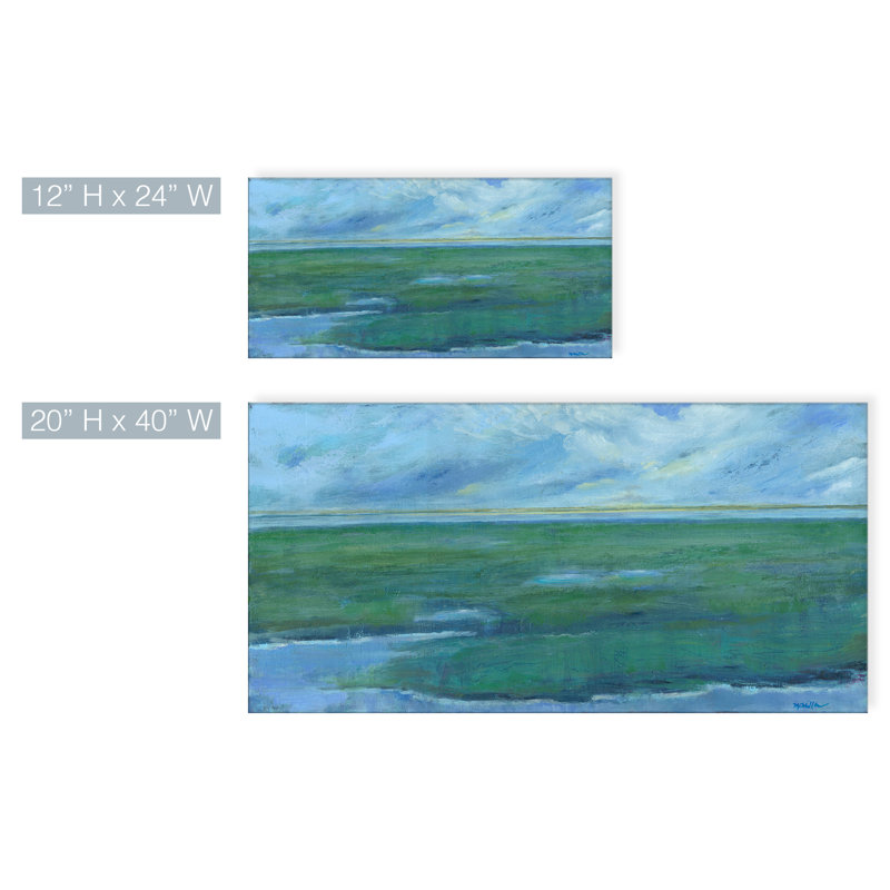 Highland Dunes Low Ground Wrapped Canvas Oil Painting Print On